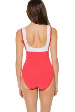 Paula Beachwear Tank|One Pieces-Textured One Piece Swimsuit