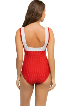 Paula Beachwear Tank|One Pieces-Textured One Piece Swimsuit