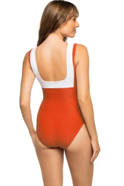 Paula Beachwear Tank|One Pieces-Textured One Piece Swimsuit