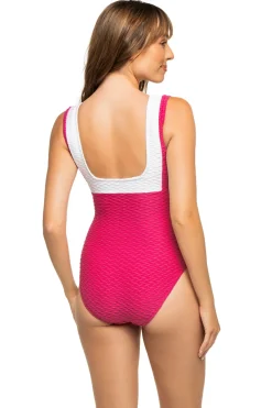 Paula Beachwear Tank|One Pieces-Textured One Piece Swimsuit