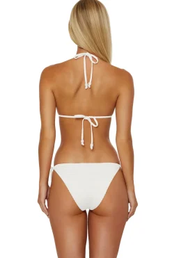 Isabella Rose Triangle|Halter-Textured Triangle Bikini Top