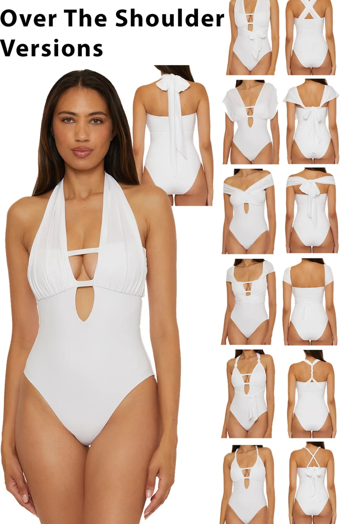 Becca by Rebecca Virtue Asymmetrical|Halter-The Butterfly Multi-Way One Piece Swimsuit