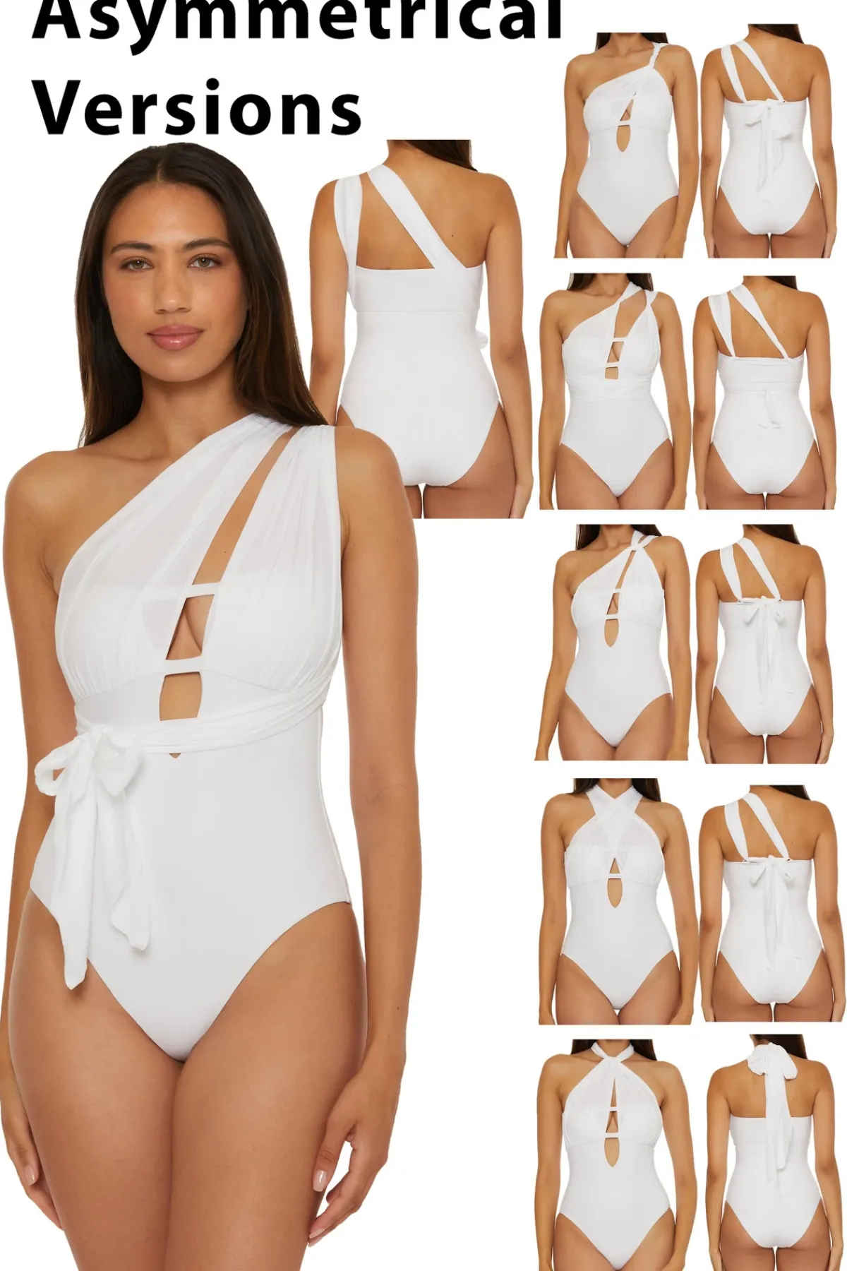 Becca by Rebecca Virtue Asymmetrical|Halter-The Butterfly Multi-Way One Piece Swimsuit