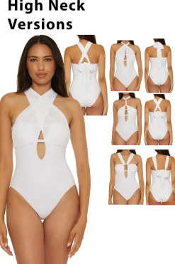 Becca by Rebecca Virtue Asymmetrical|Halter-The Butterfly Multi-Way One Piece Swimsuit