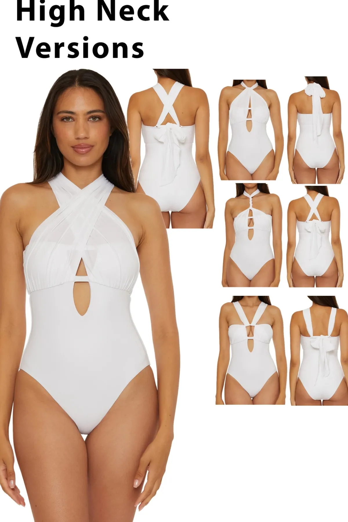 Becca by Rebecca Virtue Asymmetrical|Halter-The Butterfly Multi-Way One Piece Swimsuit