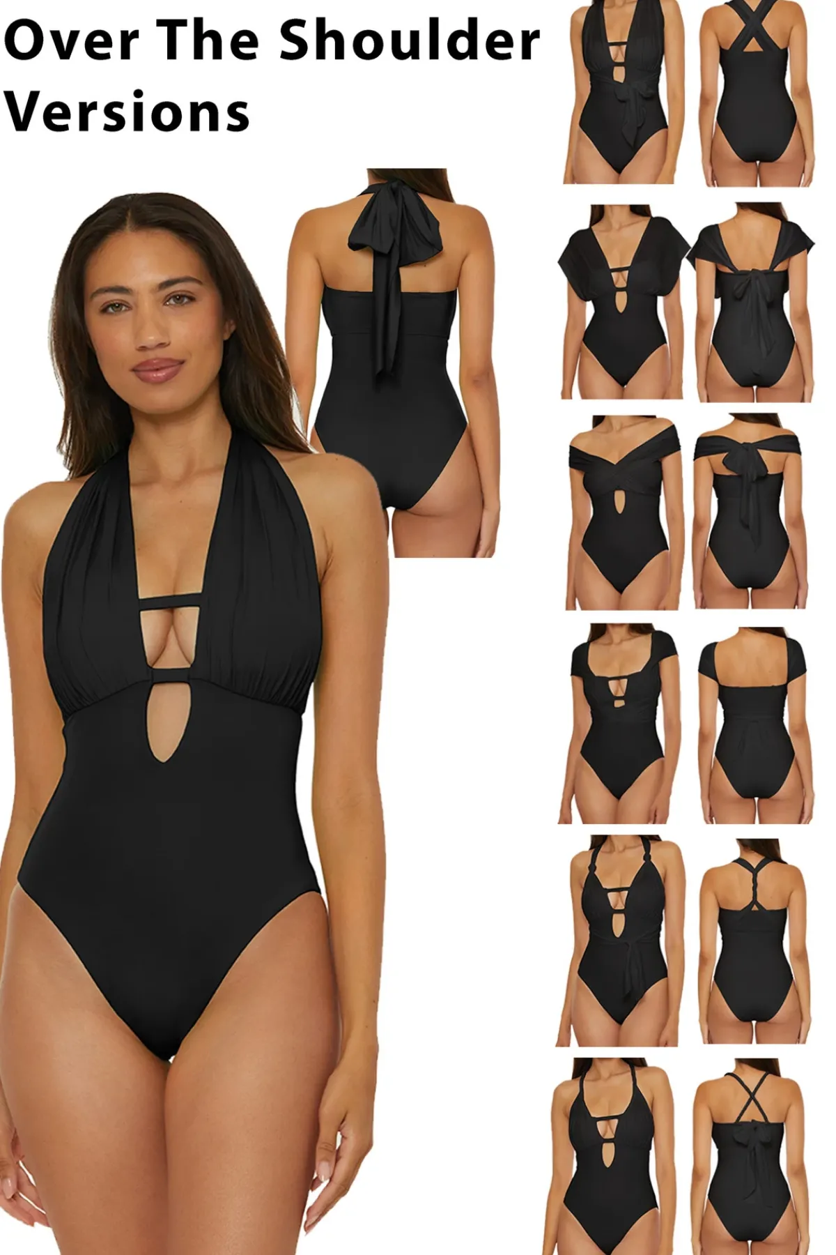 Becca by Rebecca Virtue Asymmetrical|Halter-The Butterfly Multi-Way One Piece Swimsuit