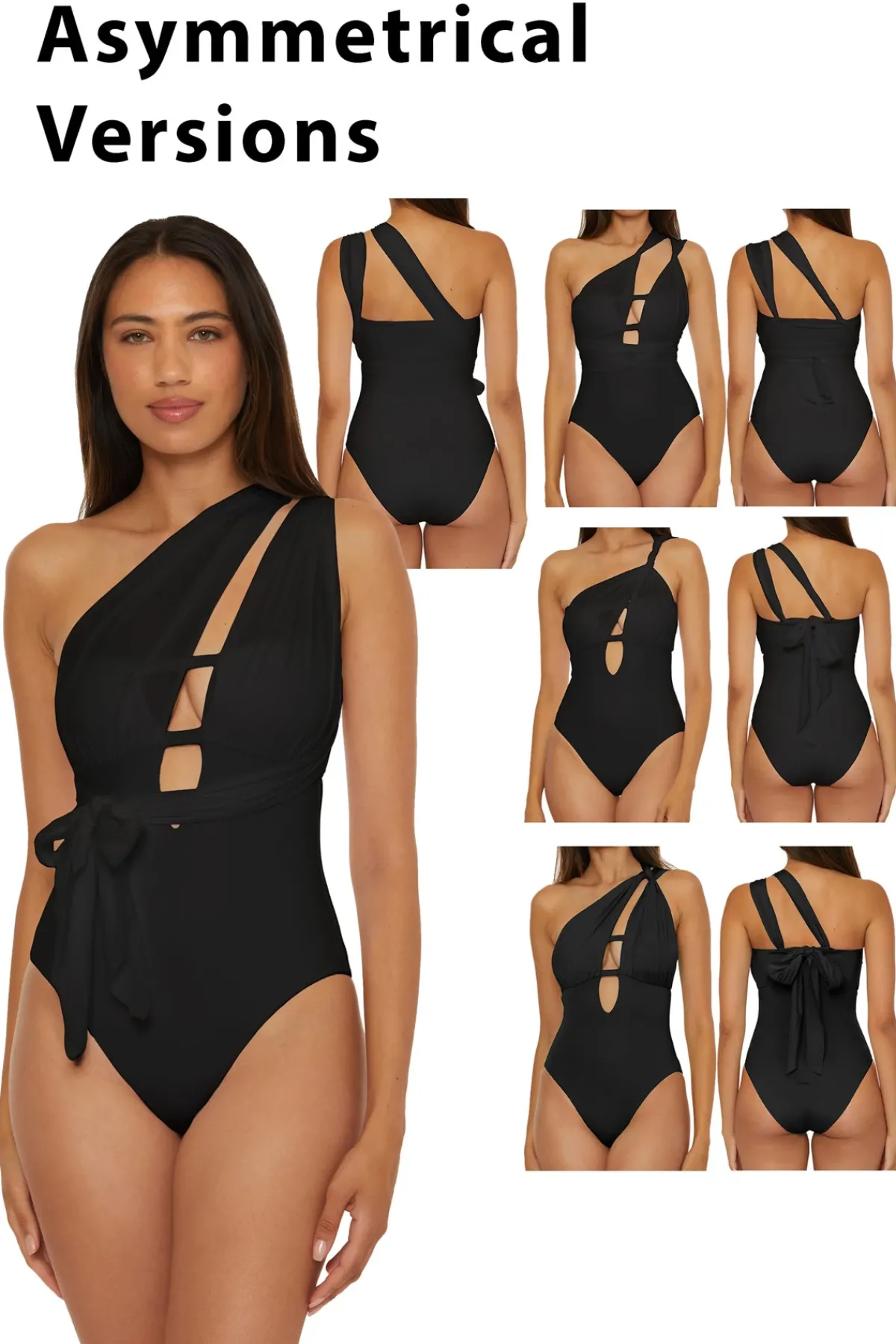 Becca by Rebecca Virtue Asymmetrical|Halter-The Butterfly Multi-Way One Piece Swimsuit