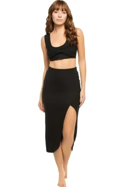 Stillwater Matching Sets|Tops-The Wide Rib Bandeau Layer Tank Top