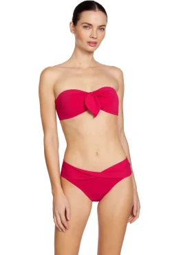 Robin Piccone Bandeau|Bikinis-Tie Front Bandeau Bikini Top