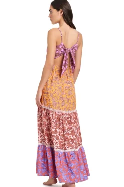 Red Carter Sundresses-Tiered Maxi Dress