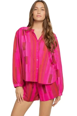 Natalie Martin Matching Sets|Shirt Dresses-Tolan Blouse