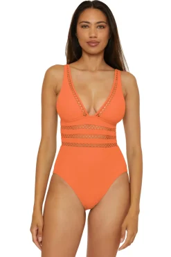Becca by Rebecca Virtue Plunge|One Pieces-Toni One Piece Swimsuit