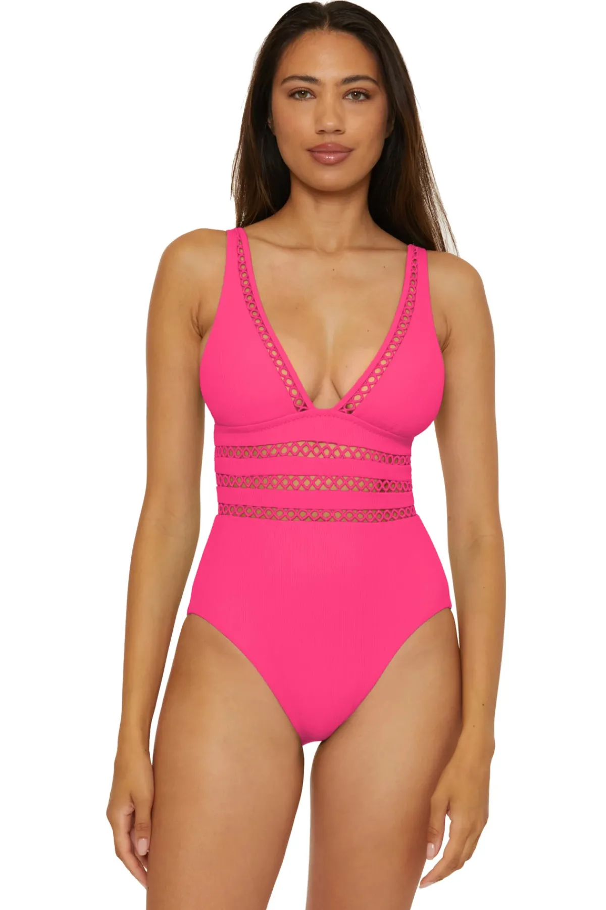Becca by Rebecca Virtue Plunge|One Pieces-Toni One Piece Swimsuit