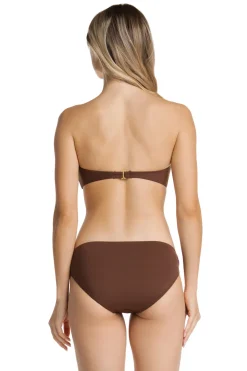 Helen Jon Halter|Bandeau-Tortoise Bandeau Bikini Top