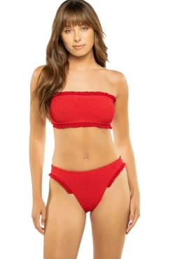 Hunza G Bikinis-Tracey Frill Bikini Set