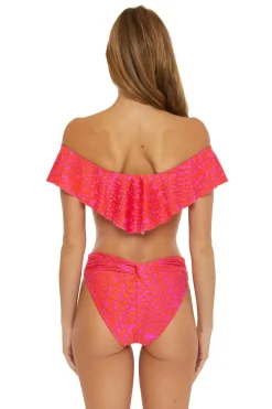 Trina Turk Bandeau|Bikinis-Trellis Off Shoulder Bandeau Bikini Top