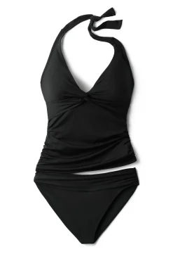 Cerulean Sea Halter|Tankinis-Twist Halter Tankini Top