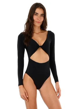 Malai Monokini / Cut Out|High Leg-Twixi Long Sleeve One Piece Swimsuit