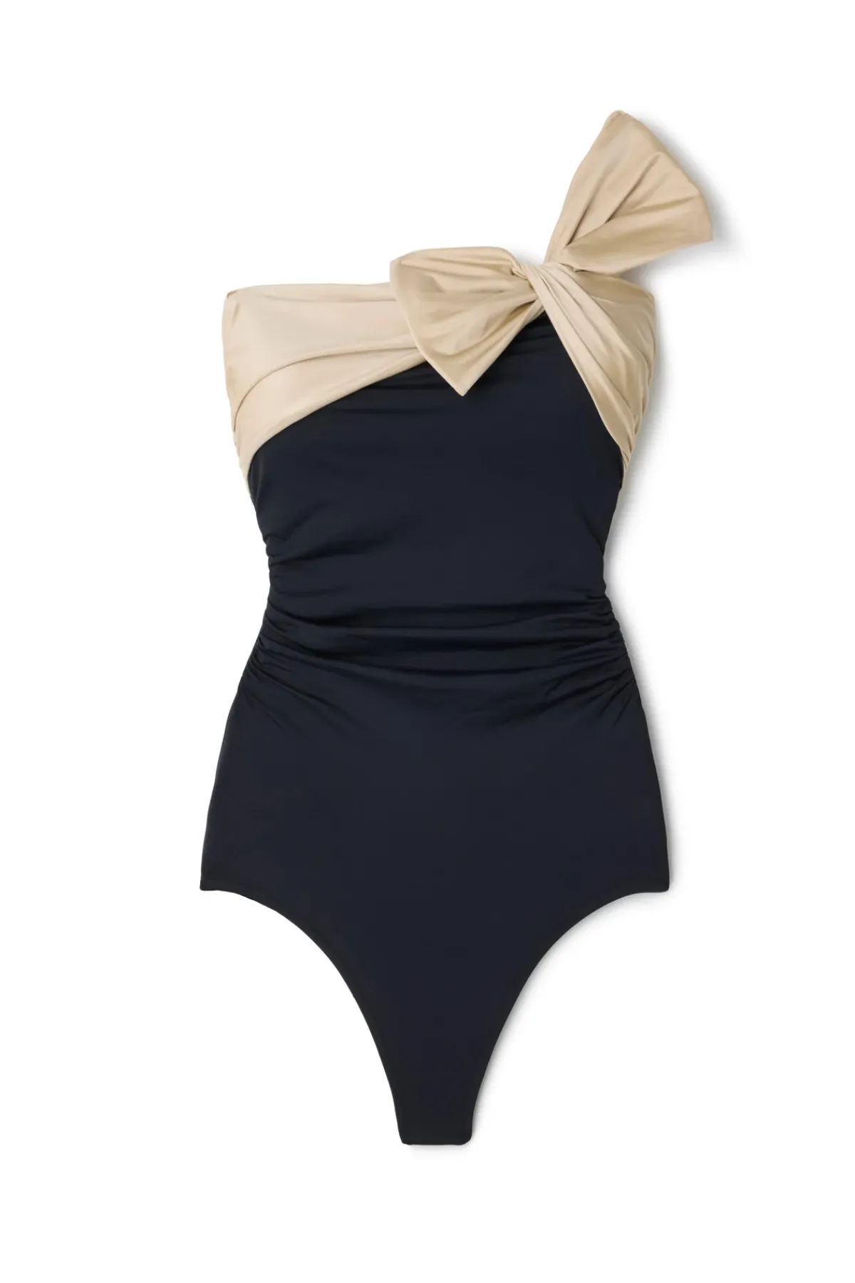 Carmen Marc Valvo Asymmetrical|One Pieces-Underwire Asymmetrical One Piece Swimsuit