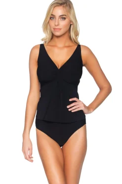 Sunsets Tank|Tankinis-Underwire Twist Tankini Top (E-H Cup)
