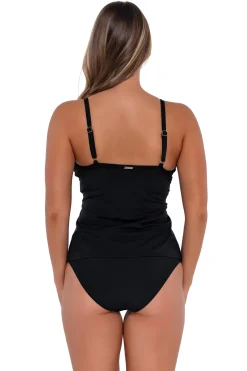 Sunsets Tank|Tankinis-Underwire Twist Tankini Top (D+ Cup)