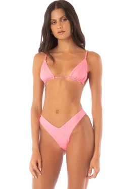 Maaji Triangle|Bikinis-Upbraid Reversible Sliding Triangle Bikini Top