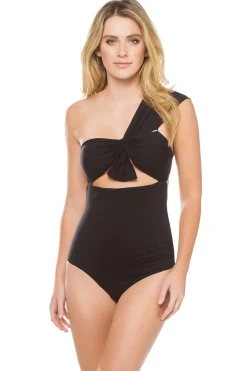 Marysia Asymmetrical|One Pieces-Venice Knot Tie Asymmetrical One Piece Swimsuit