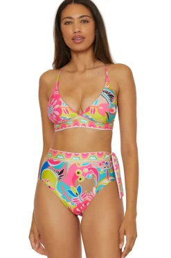 Trina Turk Triangle|Halter-Venus Reversible Triangle Bikini Top