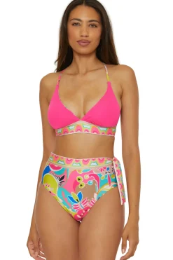 Trina Turk Triangle|Halter-Venus Reversible Triangle Bikini Top