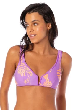 Maaji Bralette|Bikinis-Victoria Reversible V-Wire Bralette Bikini Top
