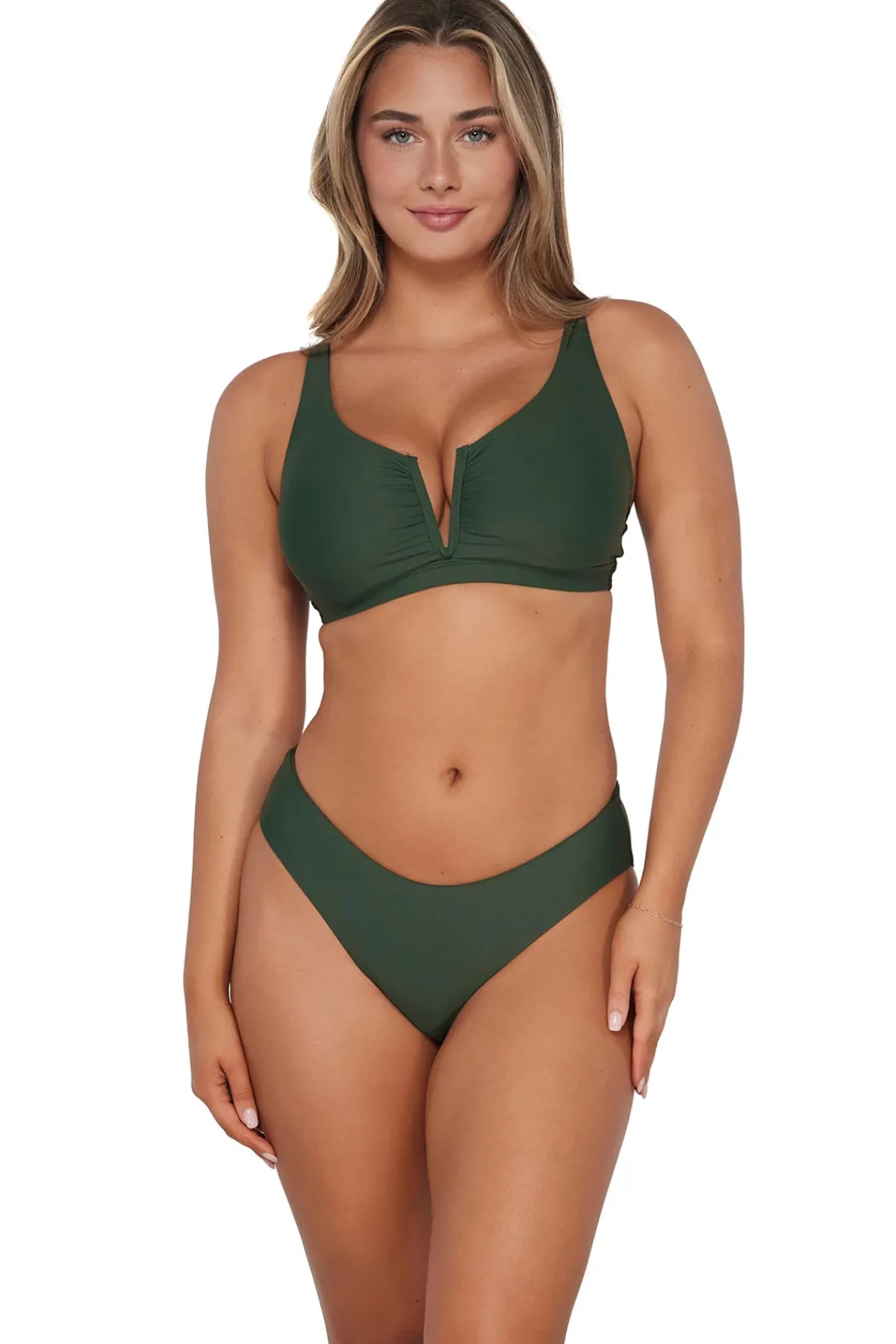 Sunsets Halter|Bikinis-Vienna V-Wire Bikini Top (D+ Cup)