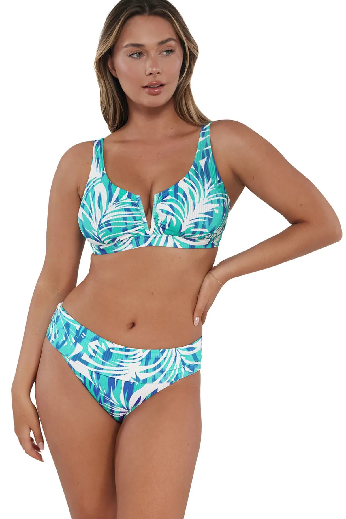 Sunsets Halter|Bikinis-Vienna V-Wire Bikini Top (E-H Cup)