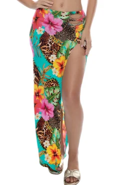 Luli Fama Matching Sets|Bottoms-Visions Of Paradise Maxi Skirt