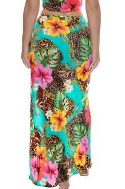 Luli Fama Matching Sets|Bottoms-Visions Of Paradise Maxi Skirt