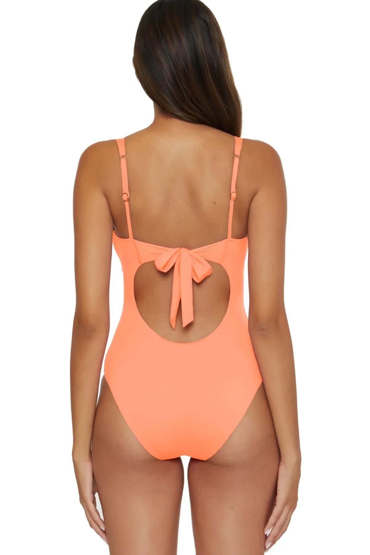 Becca by Rebecca Virtue Plunge|One Pieces-Viviana V-Front One Piece Swimsuit