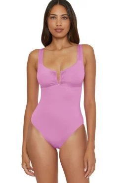 Becca by Rebecca Virtue Plunge|One Pieces-Viviana V-Front One Piece Swimsuit
