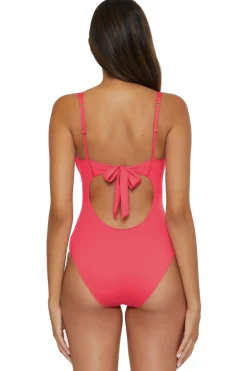 Becca by Rebecca Virtue Plunge|One Pieces-Viviana V-Front One Piece Swimsuit