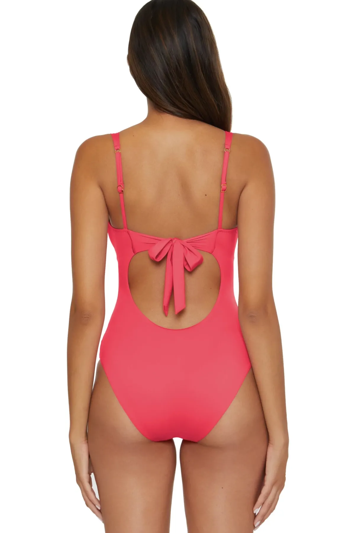 Becca by Rebecca Virtue Plunge|One Pieces-Viviana V-Front One Piece Swimsuit