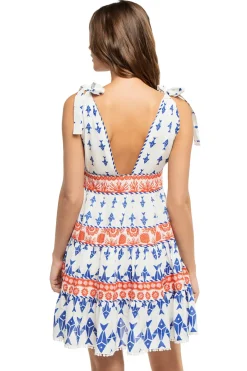 Farm Rio Sundresses-V-Neck Mini Dress