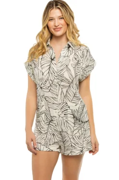 Elan Jumpsuits / Rompers-V-Neck Romper