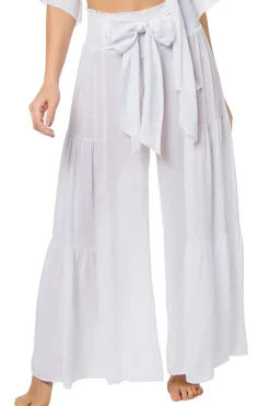 Elan Bottoms-Wide Leg Bow Tie Pants