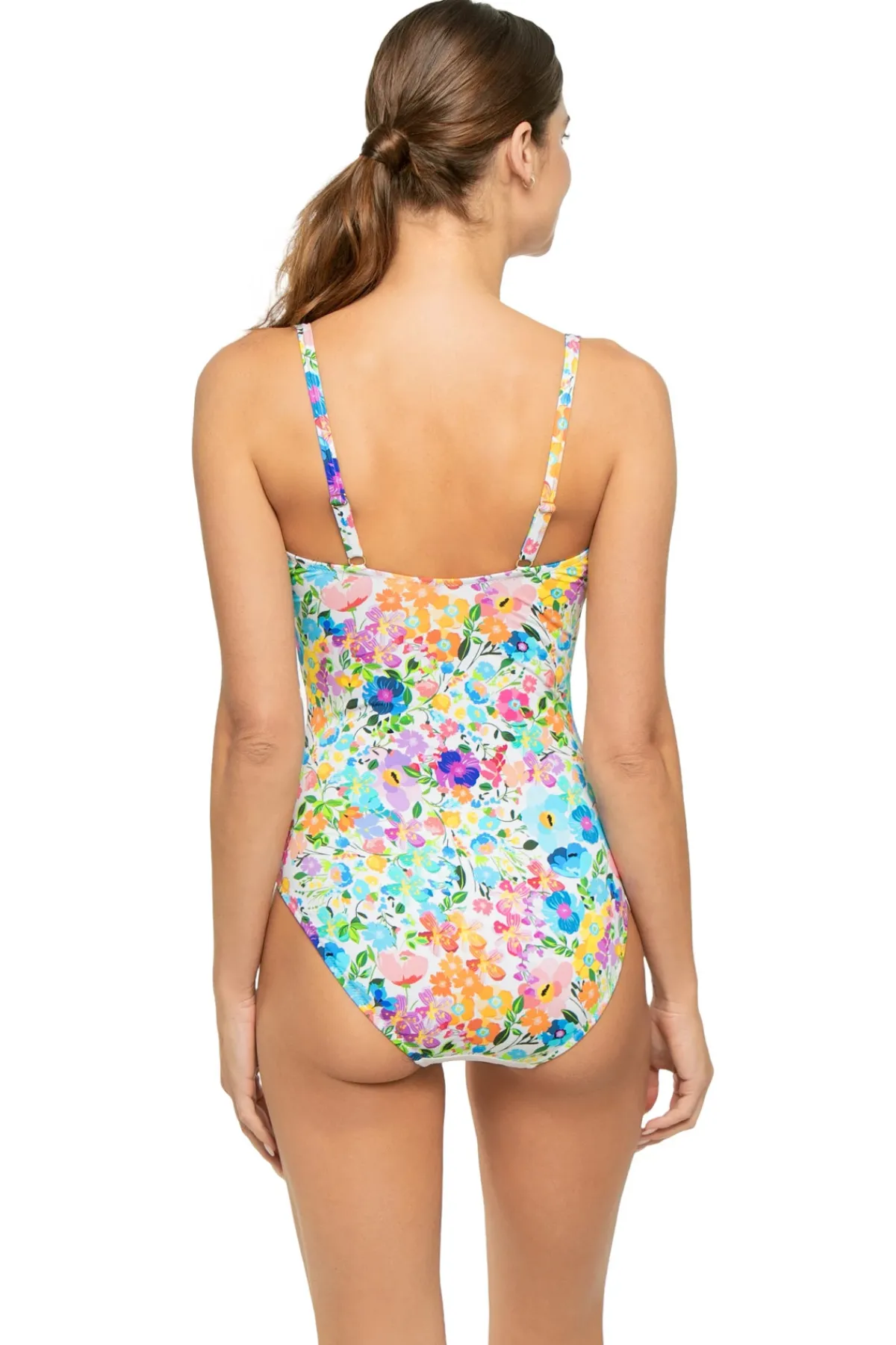 Johnny Was One Pieces-Wild Bloom Square Neck One Piece Swimsuit