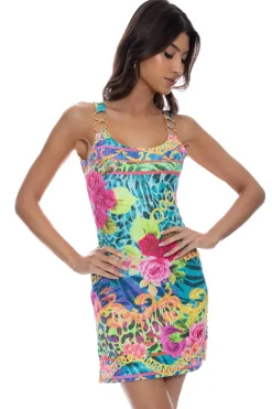 Luli Fama Sundresses-Wild Blooms Mini Dress