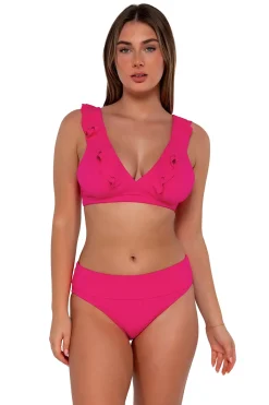 Sunsets Bralette|Bikinis-Willa Wireless Bralette Bikini Top (D+ Cup)