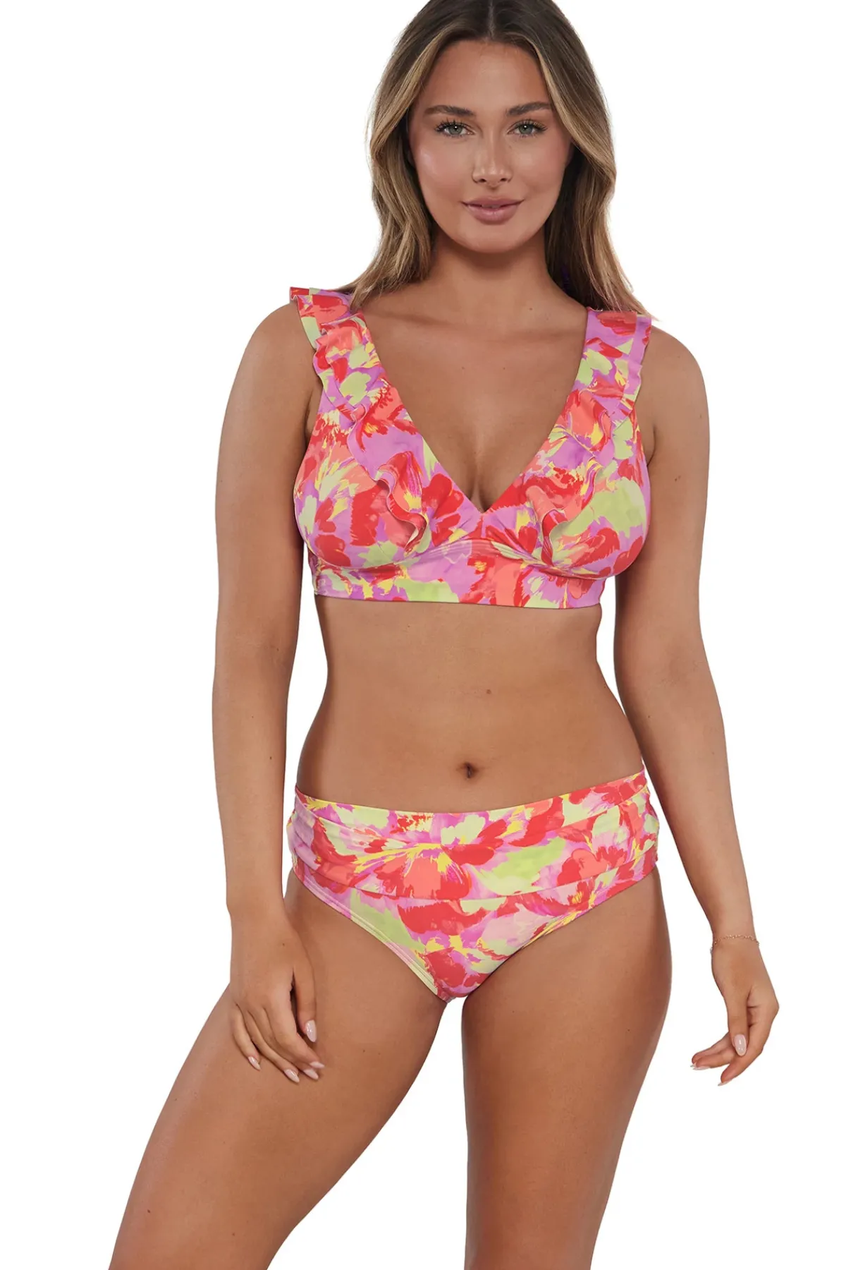 Sunsets Bralette|Bikinis-Willa Wireless Bralette Bikini Top (D+ Cup)