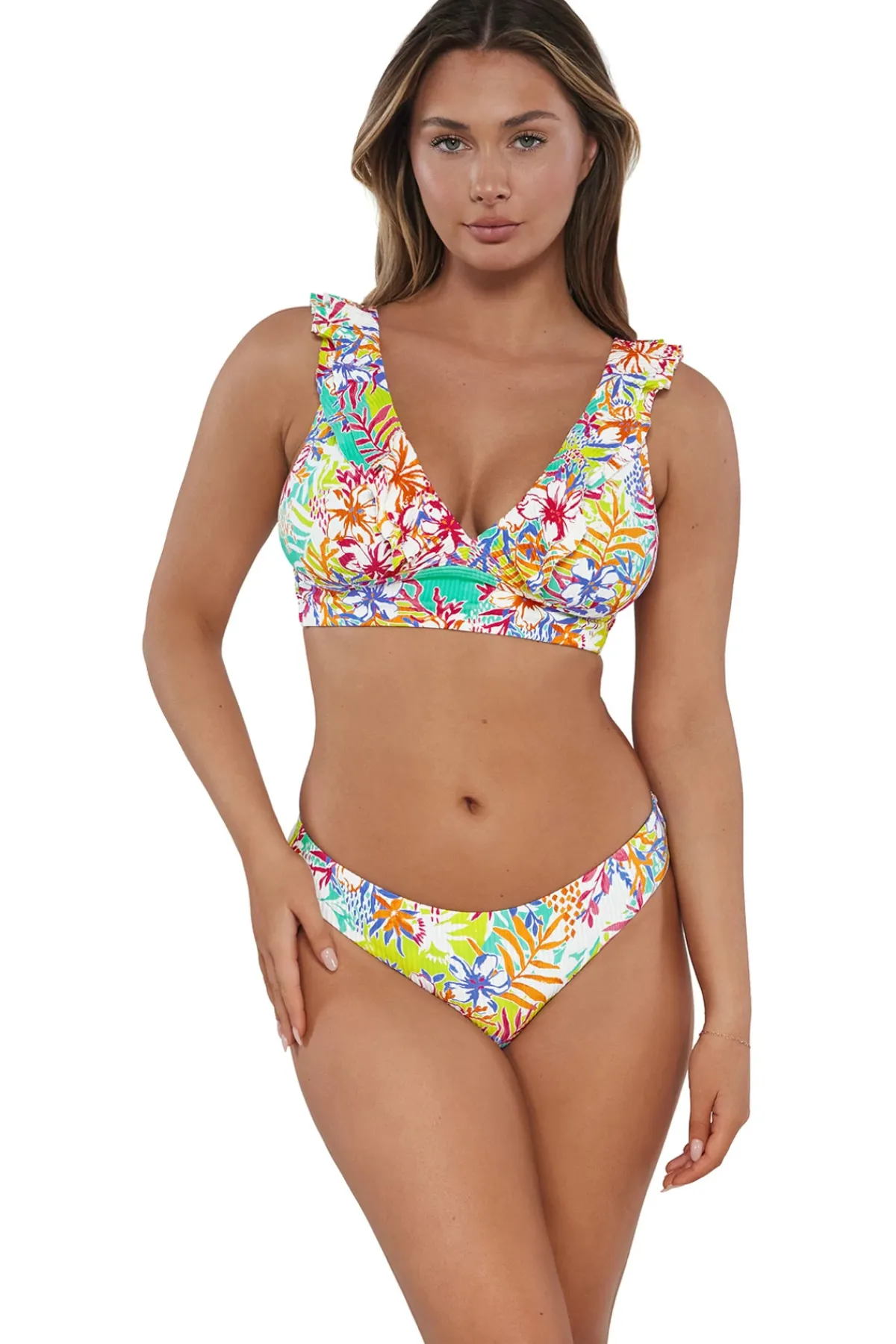 Sunsets Bralette|Bikinis-Willa Wireless Bralette Bikini Top (E-H Cup)