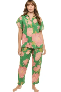 Farm Rio Matching Sets|Shirt Dresses-Winter Garden Button Up Boy Shirt