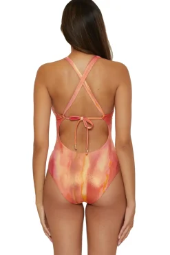 Becca by Rebecca Virtue Halter|Plunge-Wren One Piece Swimsuit