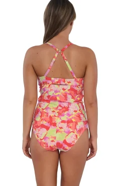 Sunsets Tank|Tankinis-Zuri V-Wire Tankini Top (D+ Cup)