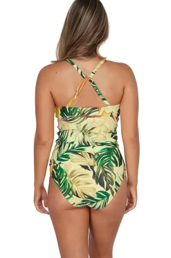 Sunsets Tank|Tankinis-Zuri V-Wire Tankini Top (D+ Cup)